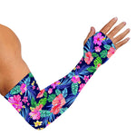Hawaii Exotic Flowers Pattern Print Sun Protection Arm Sleeves