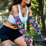 Hawaii Exotic Flowers Pattern Print Sun Protection Arm Sleeves