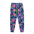Hawaii Exotic Flowers Pattern Print Sweatpants