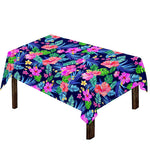 Hawaii Exotic Flowers Pattern Print Tablecloth