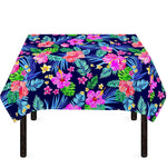 Hawaii Exotic Flowers Pattern Print Tablecloth