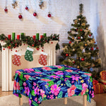 Hawaii Exotic Flowers Pattern Print Tablecloth