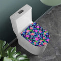 Hawaii Exotic Flowers Pattern Print Toilet Lid Cover