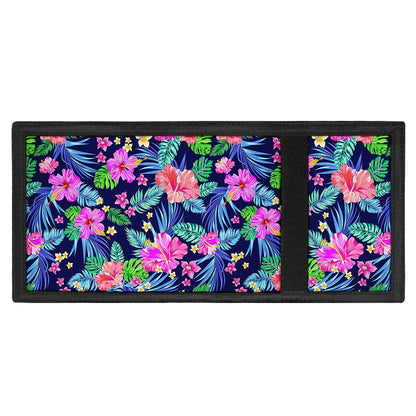 Hawaii Exotic Flowers Pattern Print Trifold Wallet