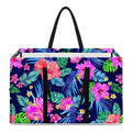 Hawaii Exotic Flowers Pattern Print Utility Tote Bag