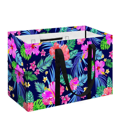 Hawaii Exotic Flowers Pattern Print Utility Tote Bag
