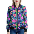 Hawaii Exotic Flowers Pattern Print Women's Bomber Jacket