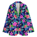 Hawaii Exotic Flowers Pattern Print Women's Cotton Blazer