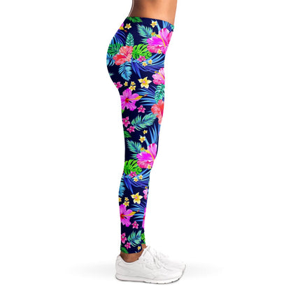 Hawaii Exotic Flowers Pattern Print Women's Leggings