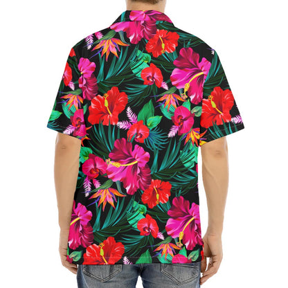 Hawaii Floral Flowers Pattern Print Aloha Shirt