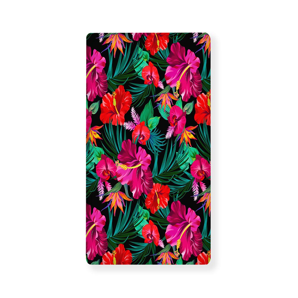 Hawaii Floral Flowers Pattern Print Baby Crib Sheet