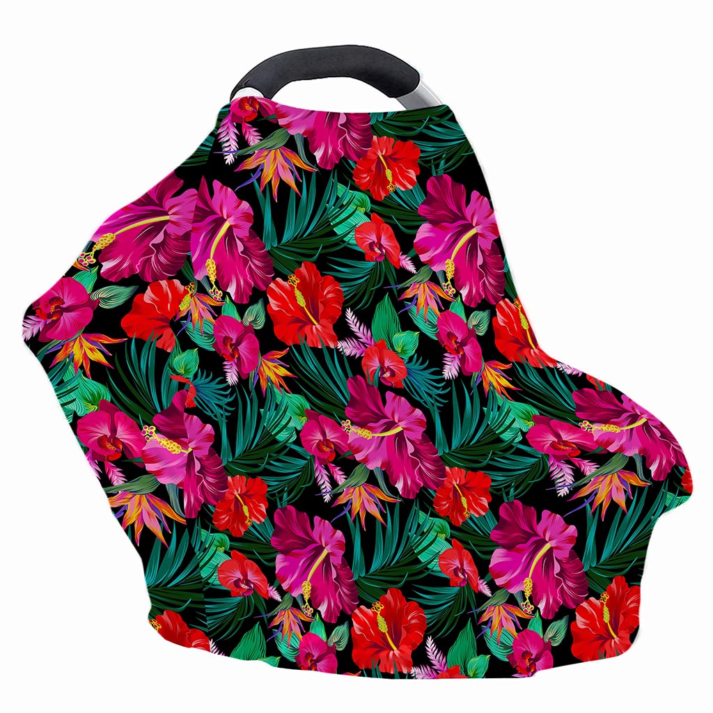 Hawaii Floral Flowers Pattern Print Baby Seat Cover