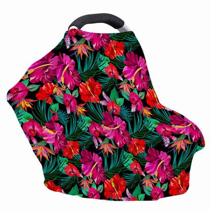 Hawaii Floral Flowers Pattern Print Baby Seat Cover