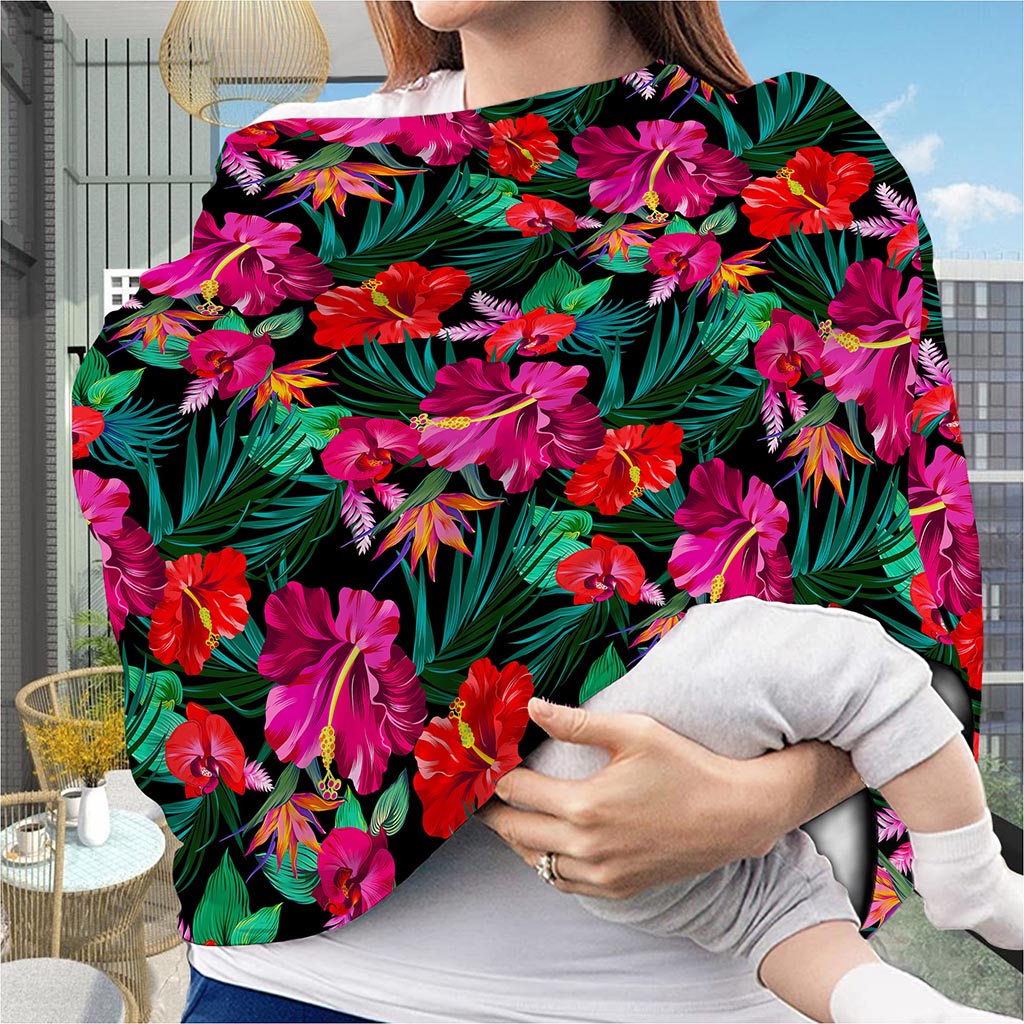 Hawaii Floral Flowers Pattern Print Baby Seat Cover