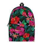 Hawaii Floral Flowers Pattern Print Backpack