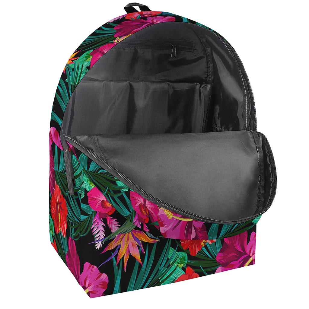 Hawaii Floral Flowers Pattern Print Backpack