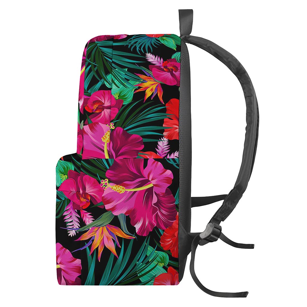 Hawaii Floral Flowers Pattern Print Backpack