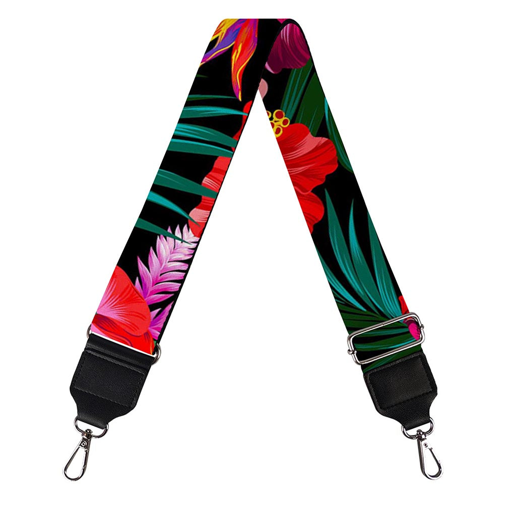 Hawaii Floral Flowers Pattern Print Bag Strap