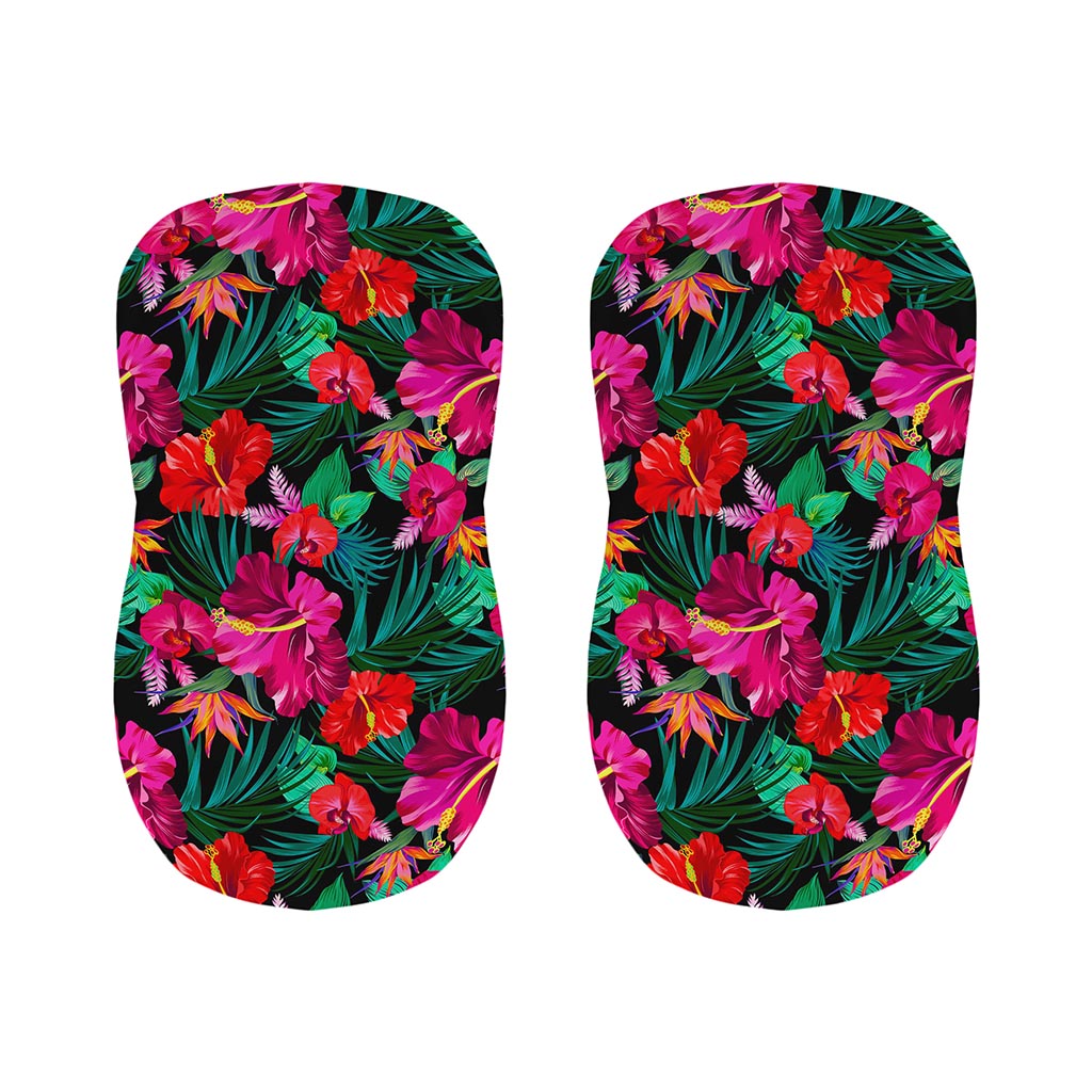 Hawaii Floral Flowers Pattern Print Bar Stool Covers