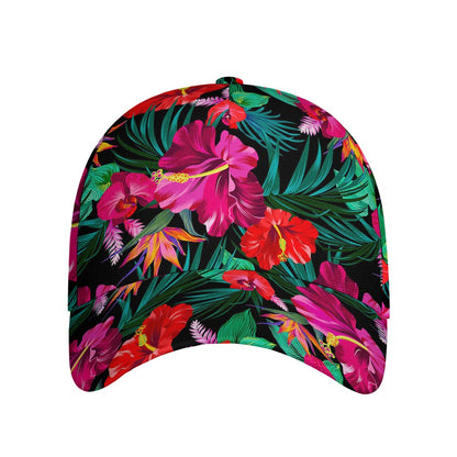 Hawaii Floral Flowers Pattern Print Baseball Cap