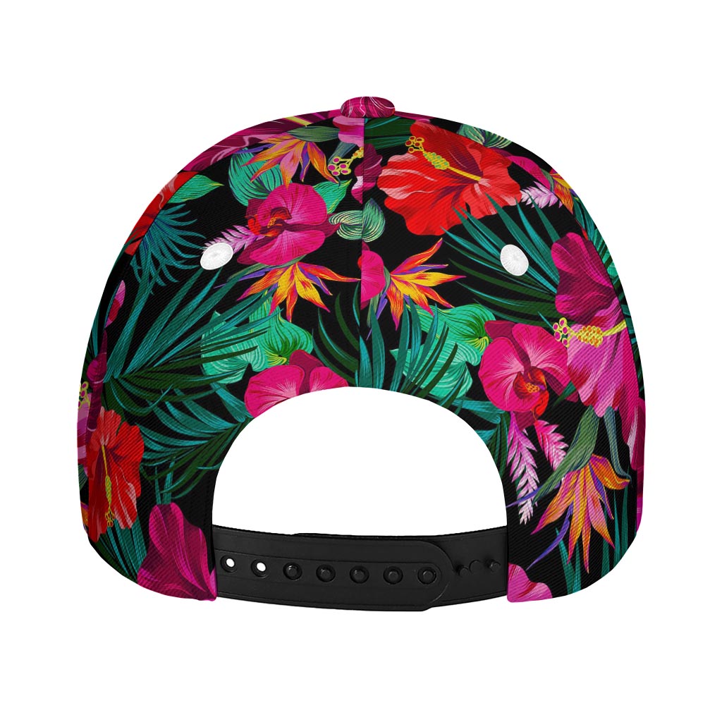 Hawaii Floral Flowers Pattern Print Baseball Cap