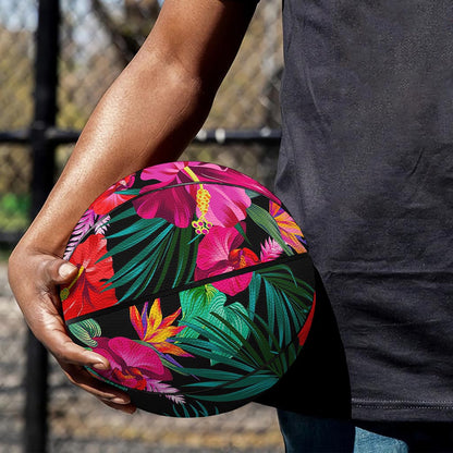 Hawaii Floral Flowers Pattern Print Basketball