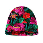 Hawaii Floral Flowers Pattern Print Beanie