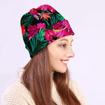 Hawaii Floral Flowers Pattern Print Beanie