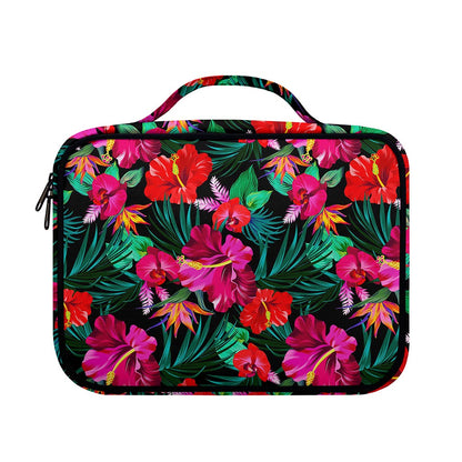 Hawaii Floral Flowers Pattern Print Briefcase Bible Bag