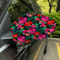 Hawaii Floral Flowers Pattern Print Car Side Mirror Covers