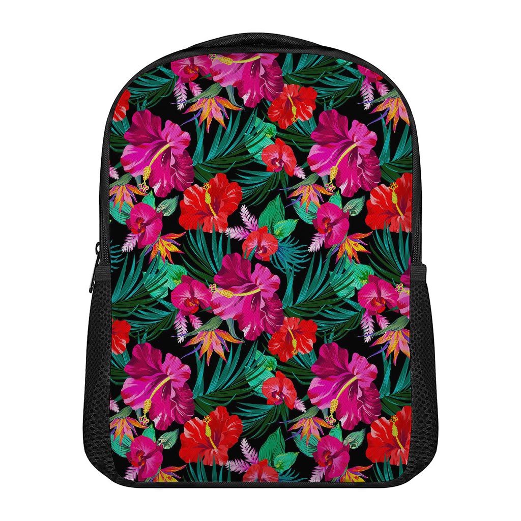 Hawaii Floral Flowers Pattern Print Casual Backpack