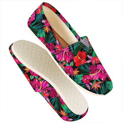 Hawaii Floral Flowers Pattern Print Casual Shoes