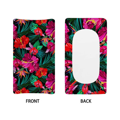 Hawaii Floral Flowers Pattern Print Changing Pad Cover