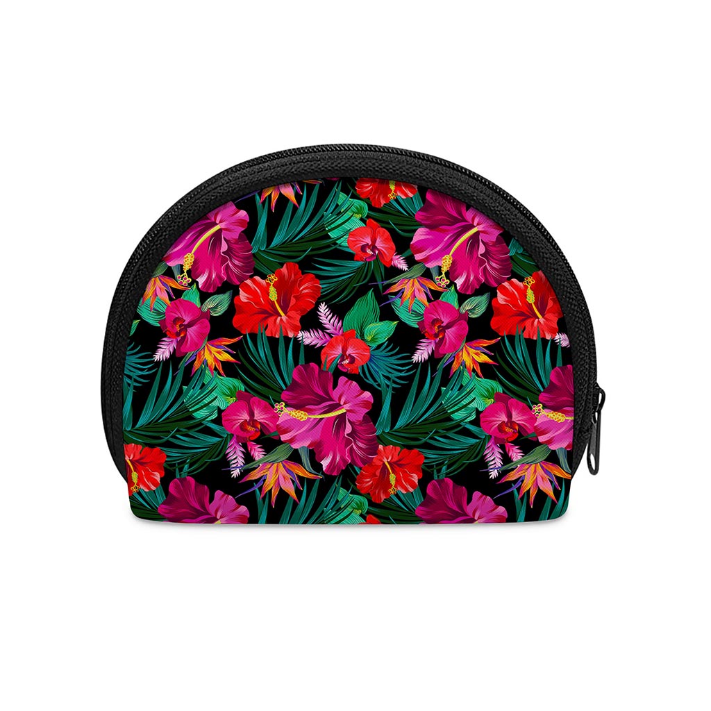 Hawaii Floral Flowers Pattern Print Coin Purse