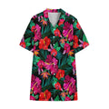 Hawaii Floral Flowers Pattern Print Cotton Hawaiian Shirt