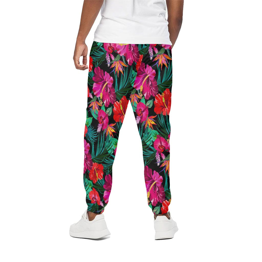 Hawaii Floral Flowers Pattern Print Cotton Pants