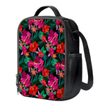Hawaii Floral Flowers Pattern Print Crossbody Lunch Bag