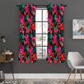 Hawaii Floral Flowers Pattern Print Grommet Curtain Panels