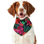 Hawaii Floral Flowers Pattern Print Dog Bandana