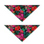 Hawaii Floral Flowers Pattern Print Dog Bandana