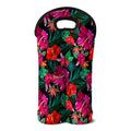 Hawaii Floral Flowers Pattern Print Double Neoprene Wine Tote