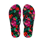 Hawaii Floral Flowers Pattern Print Flip Flops