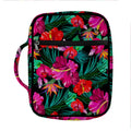 Hawaii Floral Flowers Pattern Print Front Pocket Bible Bag