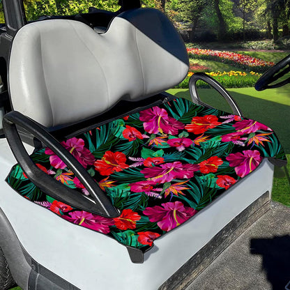 Hawaii Floral Flowers Pattern Print Golf Cart Seat Cover