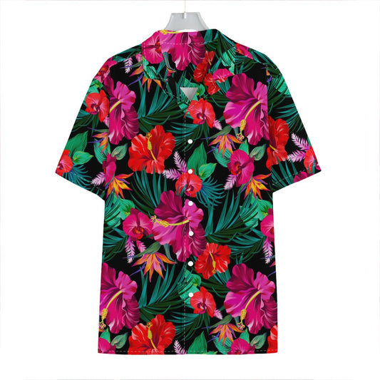 Hawaii Floral Flowers Pattern Print Hawaiian Shirt