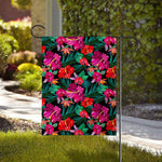 Hawaii Floral Flowers Pattern Print House Flag