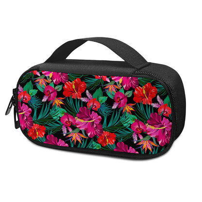 Hawaii Floral Flowers Pattern Print Insulin Cooler Travel Case