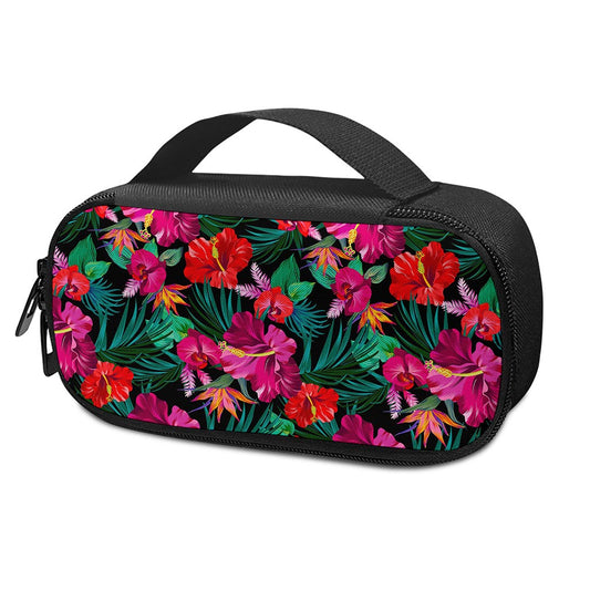 Hawaii Floral Flowers Pattern Print Insulin Cooler Travel Case