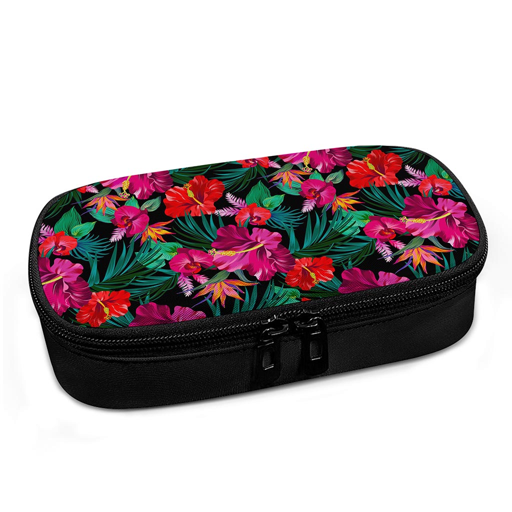Hawaii Floral Flowers Pattern Print Insulin Cooler Travel Case