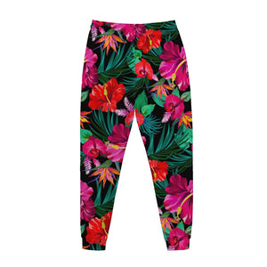 Hawaii Floral Flowers Pattern Print Jogger Pants